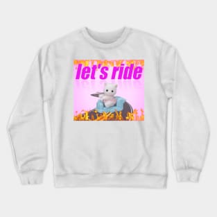 Let's Ride Charli XCX Calico Critters Cat 2 Crewneck Sweatshirt